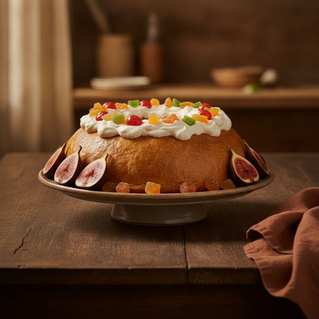 Savarin au Rhum with Figs (AI-generated preview)