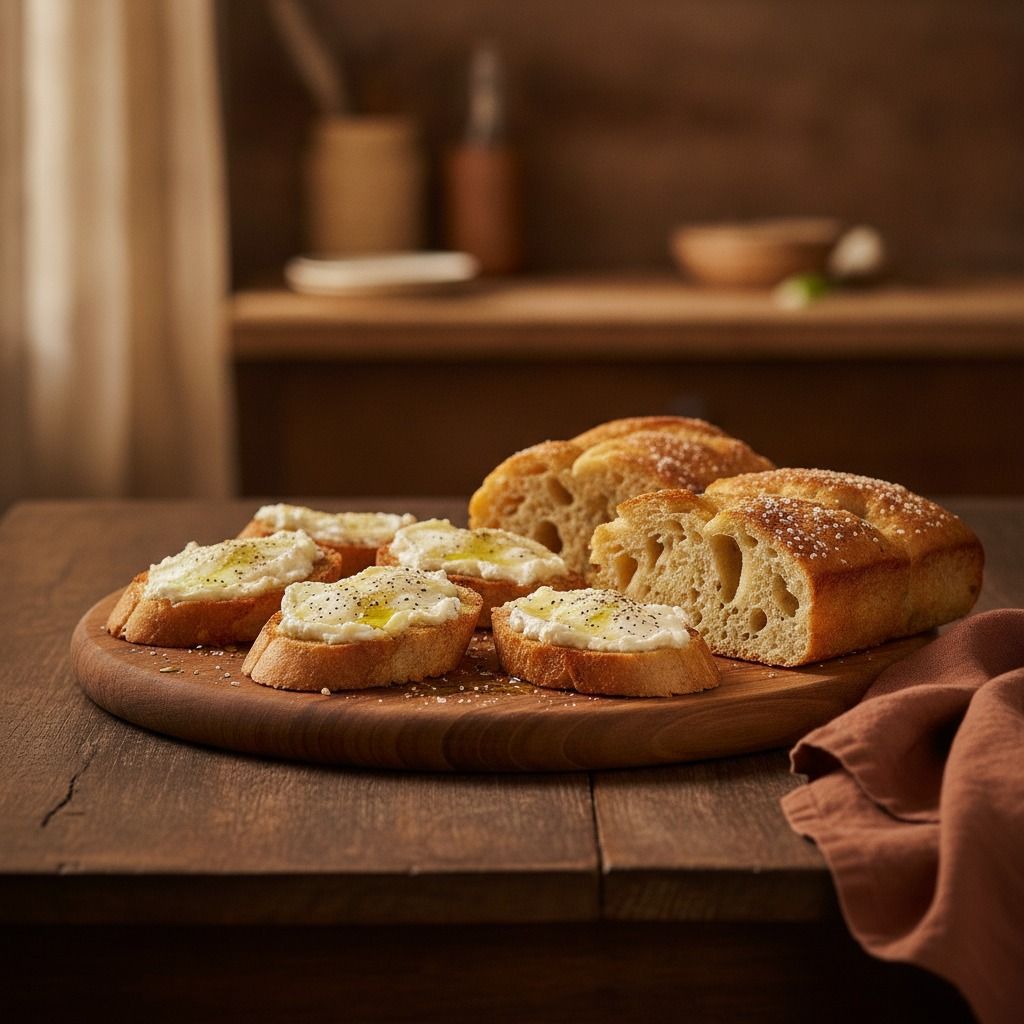 Goat Cheese Crostini (AI-generated preview)
