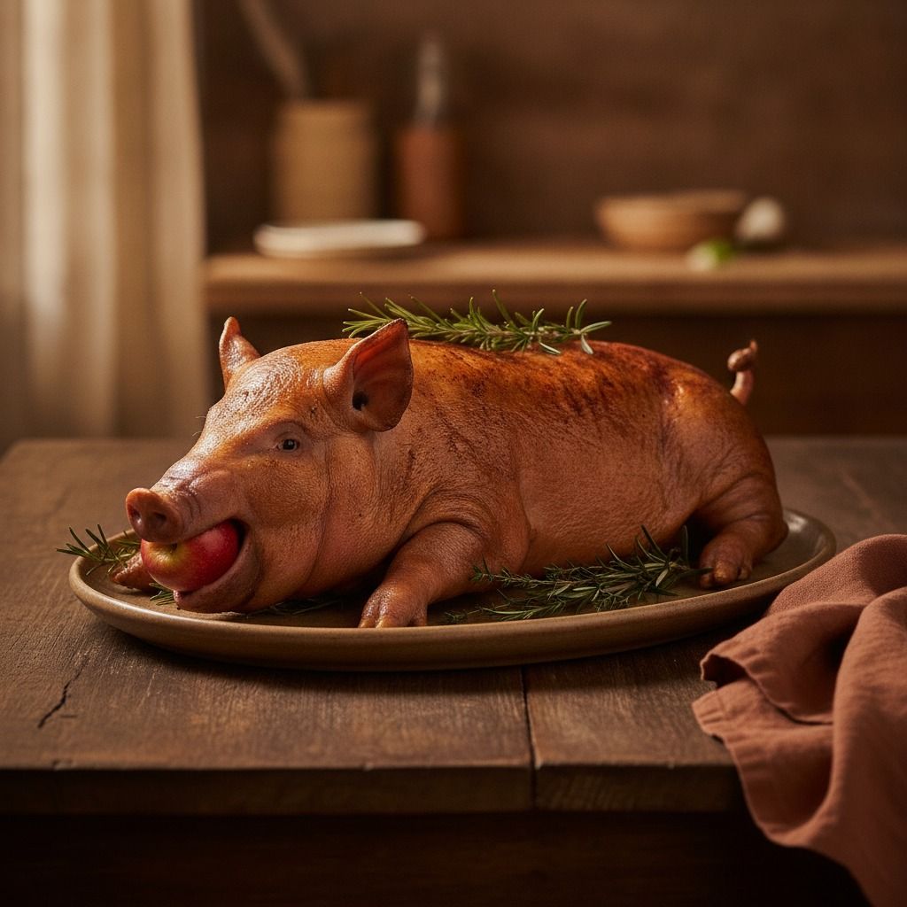 Roast Suckling Pig (AI-generated preview)