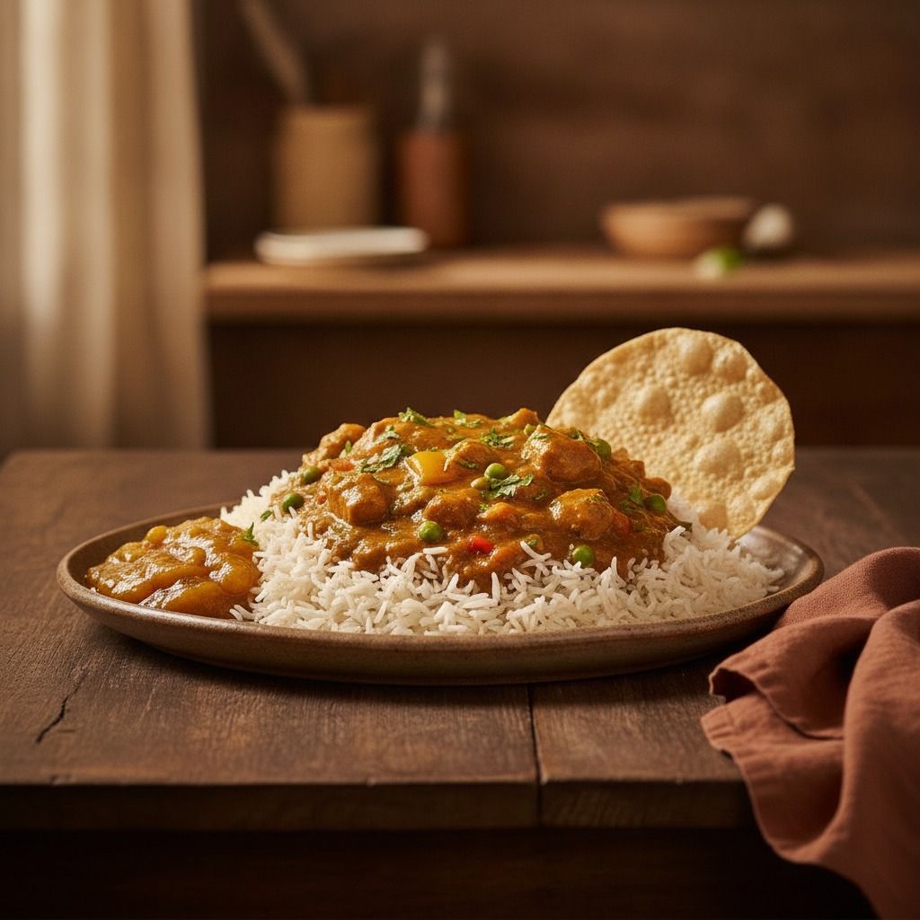 Una's Turkey Curry Buffet (AI-generated preview)