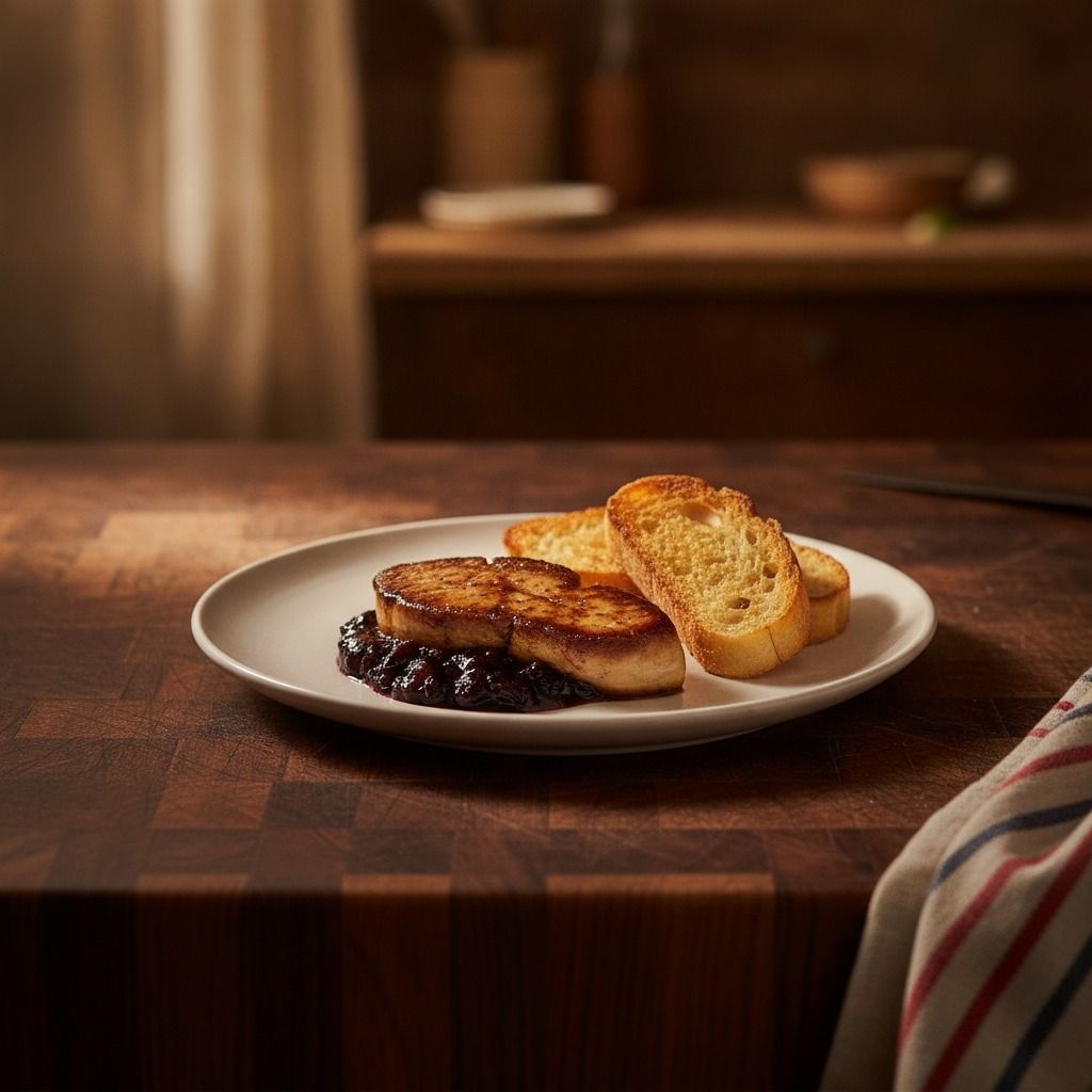 Seared Foie Gras (AI-generated preview)