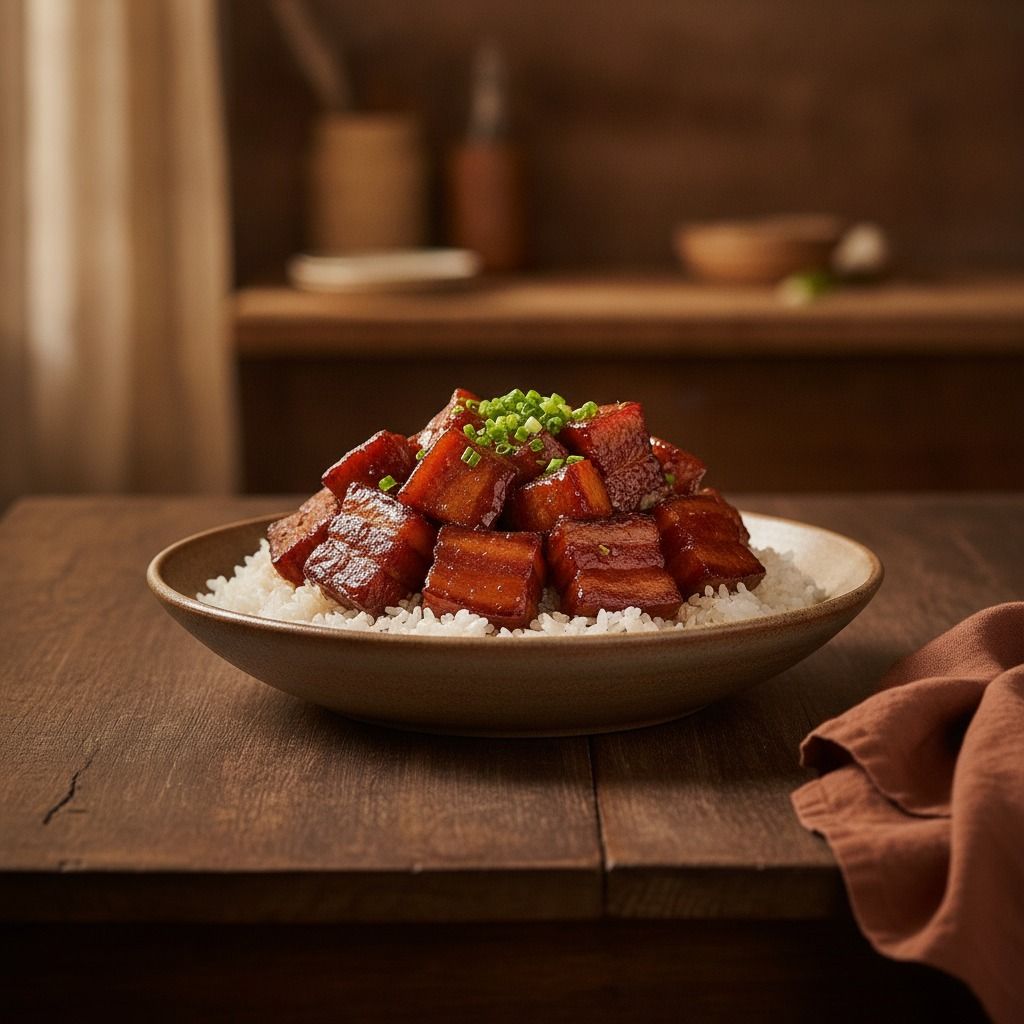 Red-Braised Pork (Hong Shao Rou) (AI-generated preview)
