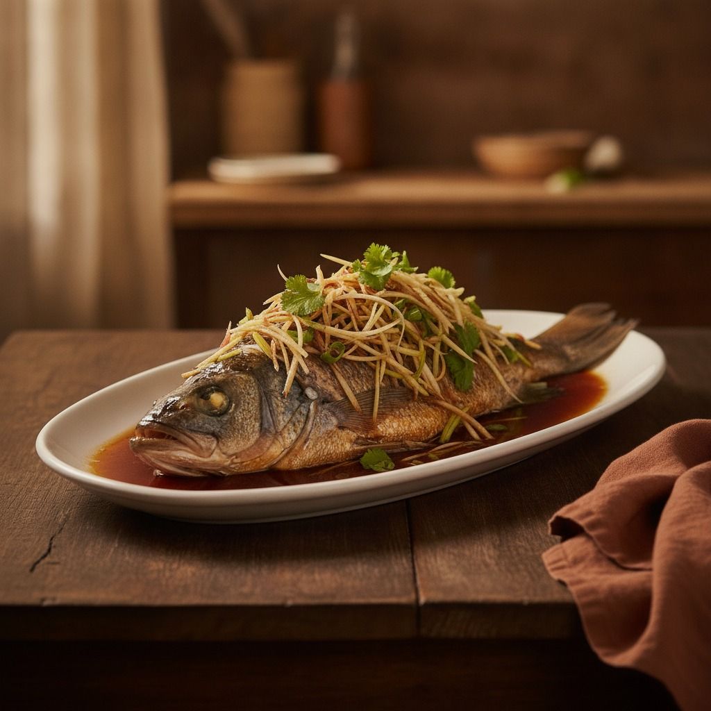 Steamed Whole Fish (AI-generated preview)