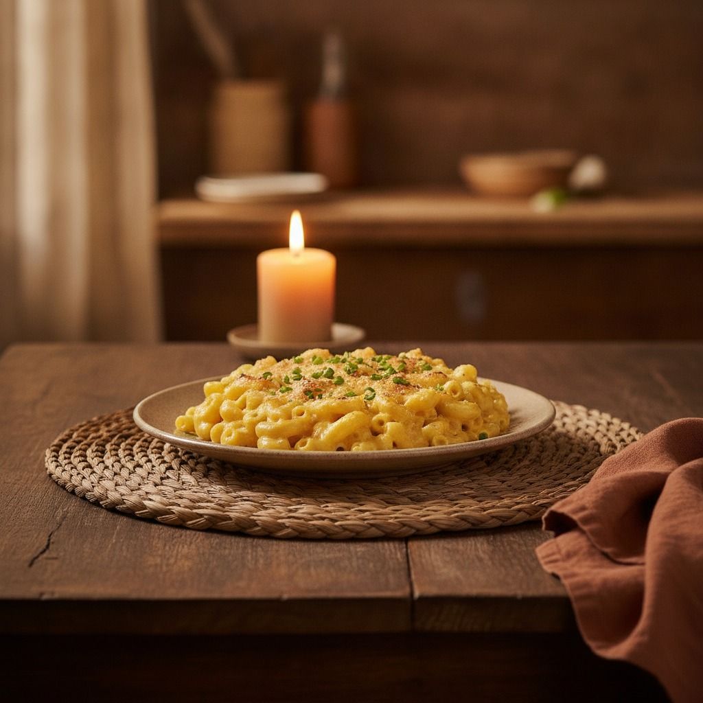 The Highly Nutritious Macaroni Dinner (AI-generated preview)