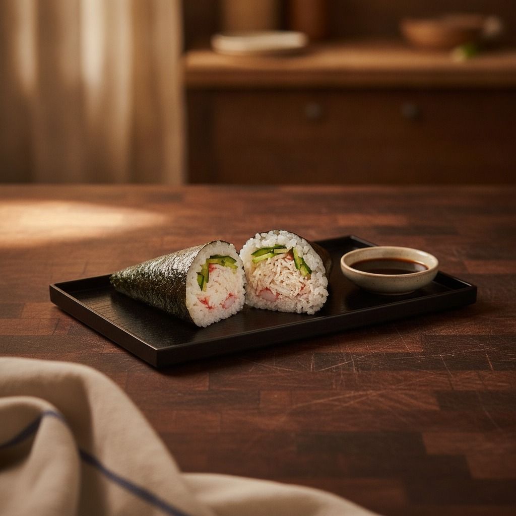 Sushi Master's Crab Hand Roll (AI-generated preview)