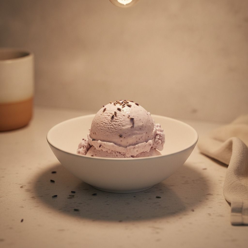Lavender Honey Ice Cream (AI-generated preview)