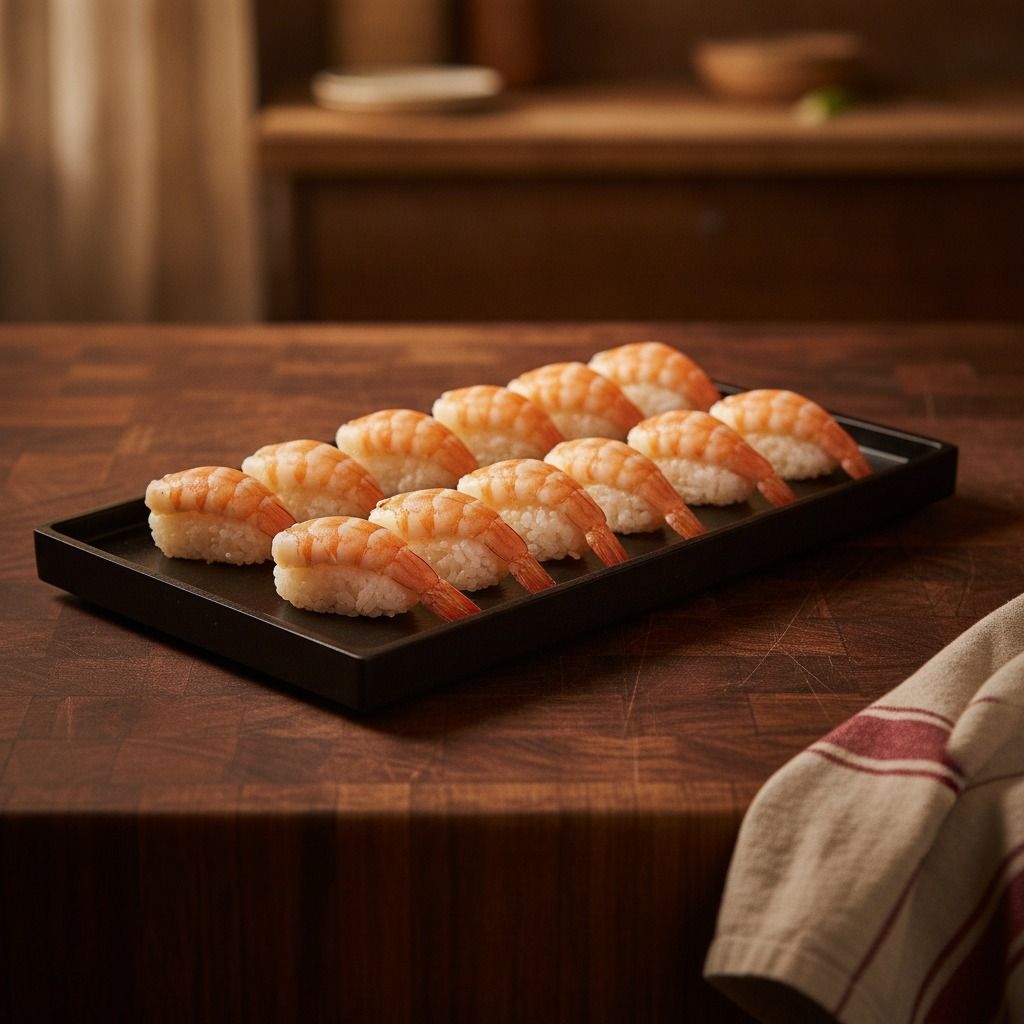 Ebi Nigiri (Boiled Shrimp) (AI-generated preview)