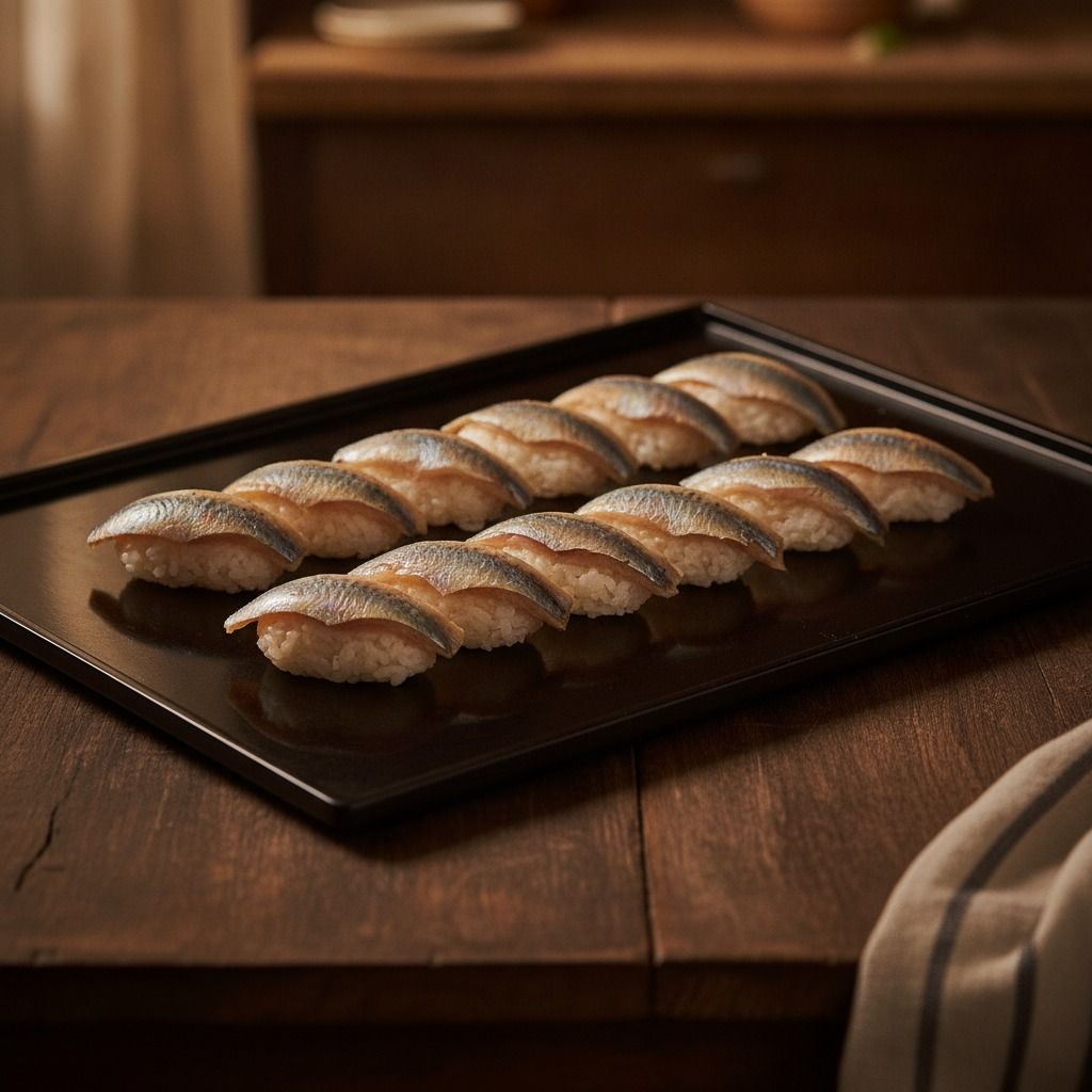 Kohada Nigiri (Vinegar-Cured Gizzard Shad) (AI-generated preview)