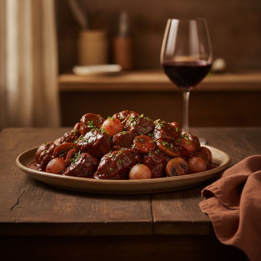 Bœuf Bourguignon (AI-generated preview)