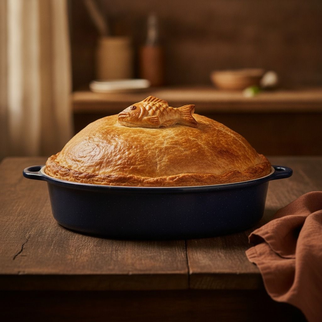 Herring and Pumpkin Pot Pie (AI-generated preview)