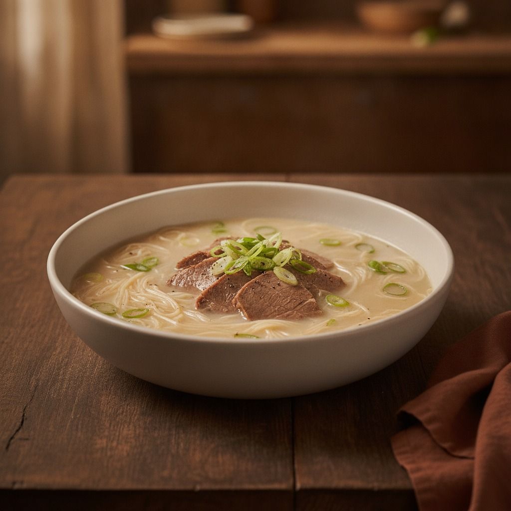 Seolleongtang (Ox Bone Soup) (AI-generated preview)
