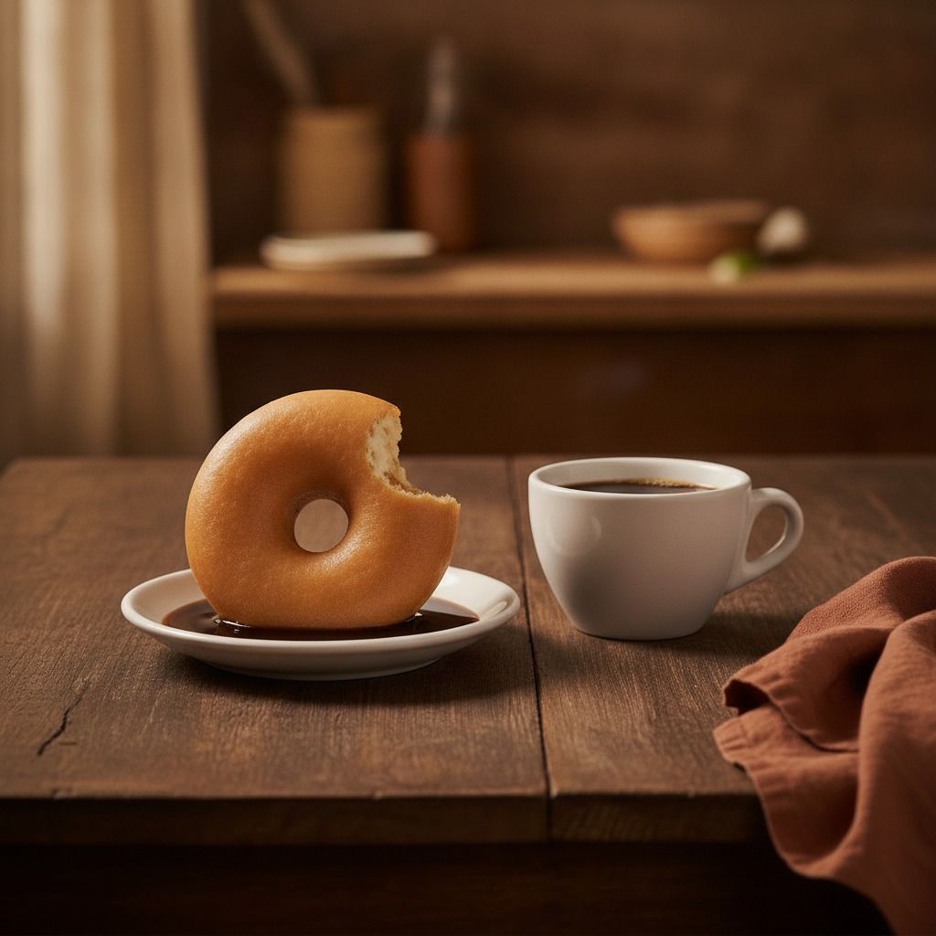 Coffee-Dunked Doughnuts (AI-generated preview)