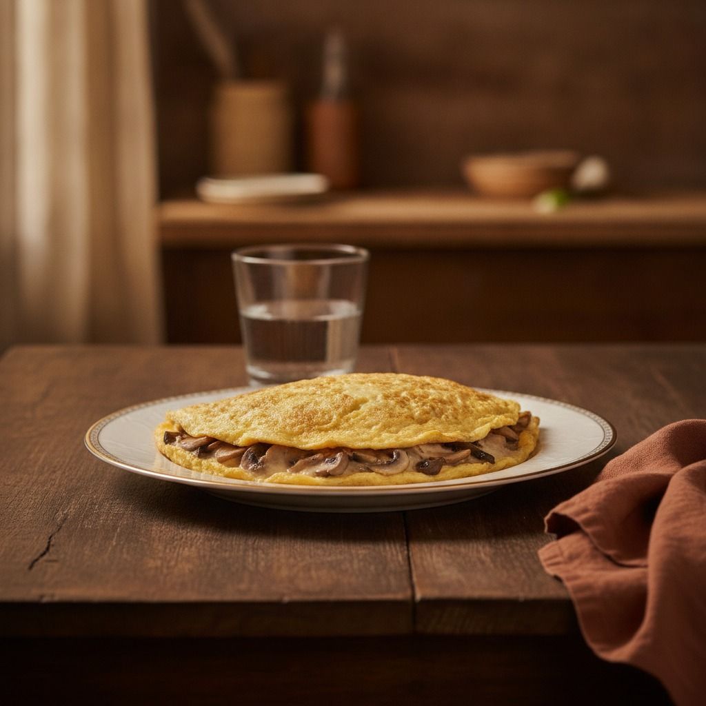 The Mushroom Omelette (AI-generated preview)