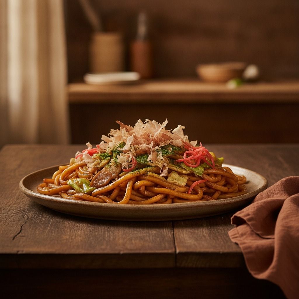 Suzume's Yaki Udon (AI-generated preview)