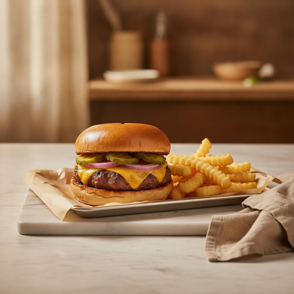 Margot's Cheeseburger (AI-generated preview)