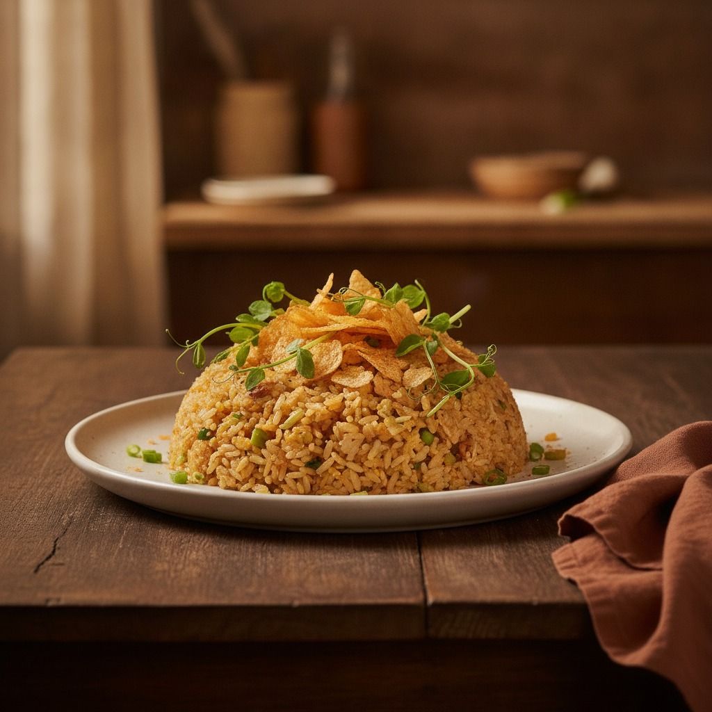 Hina's Potato-Chip Fried Rice (AI-generated preview)