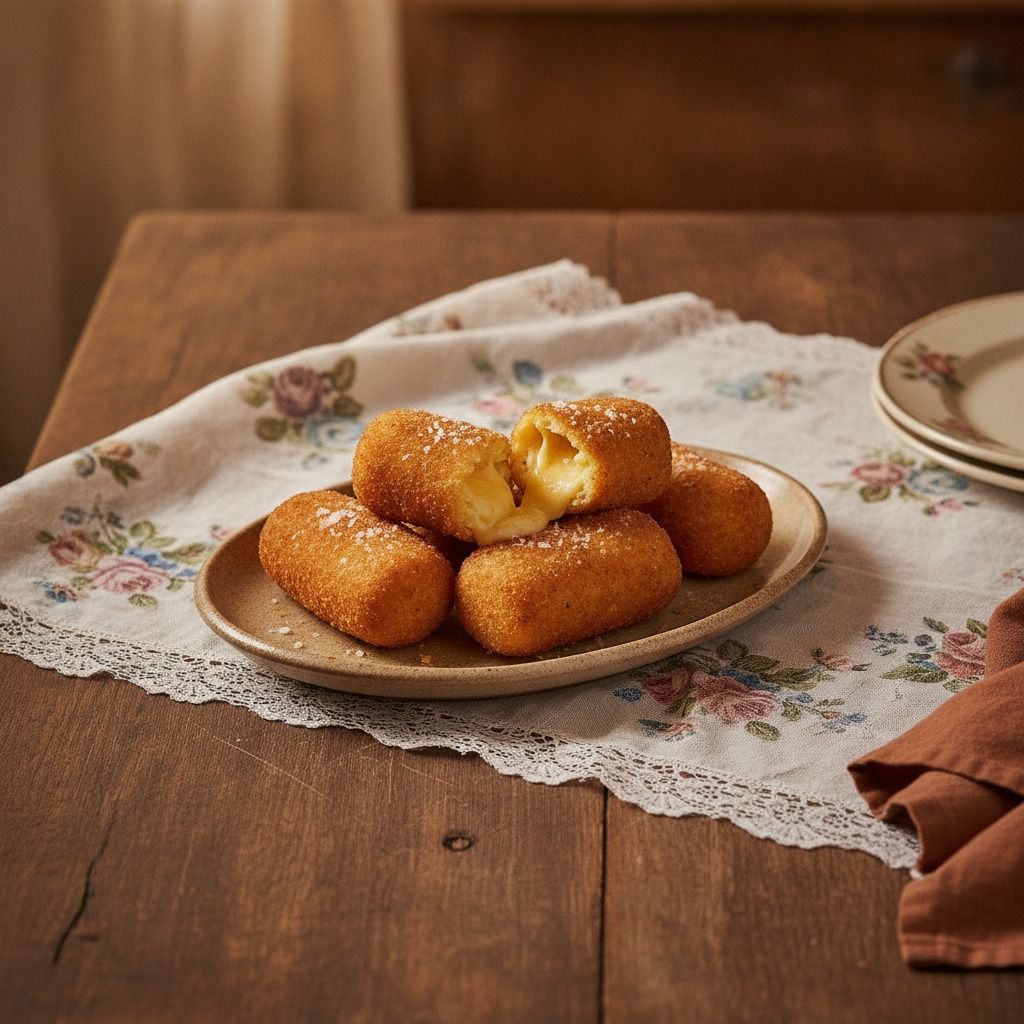 Cheddar and Mornay Croquettes (AI-generated preview)