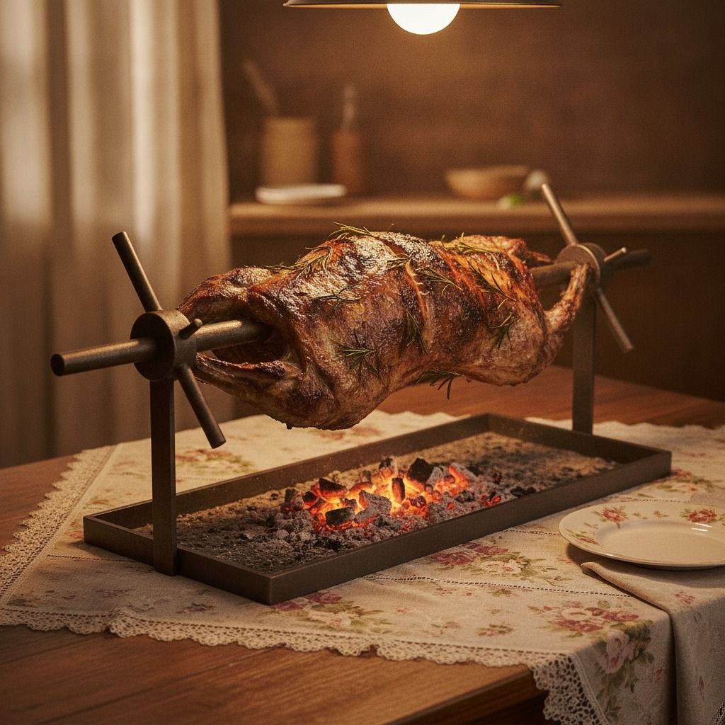 Whole Roasted Lamb (Cordero al Asador) (AI-generated preview)