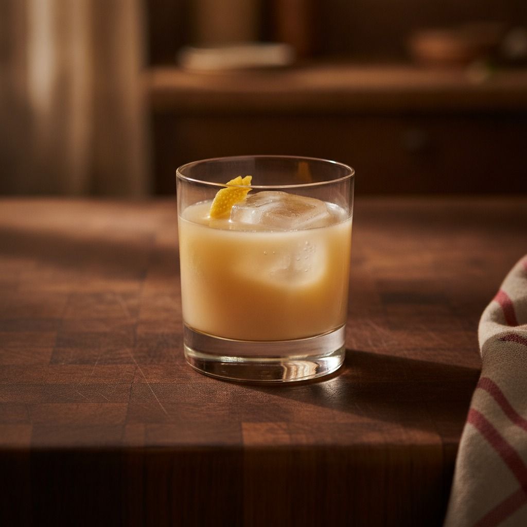 Chamoe-Makgeolli Old Fashioned (AI-generated preview)