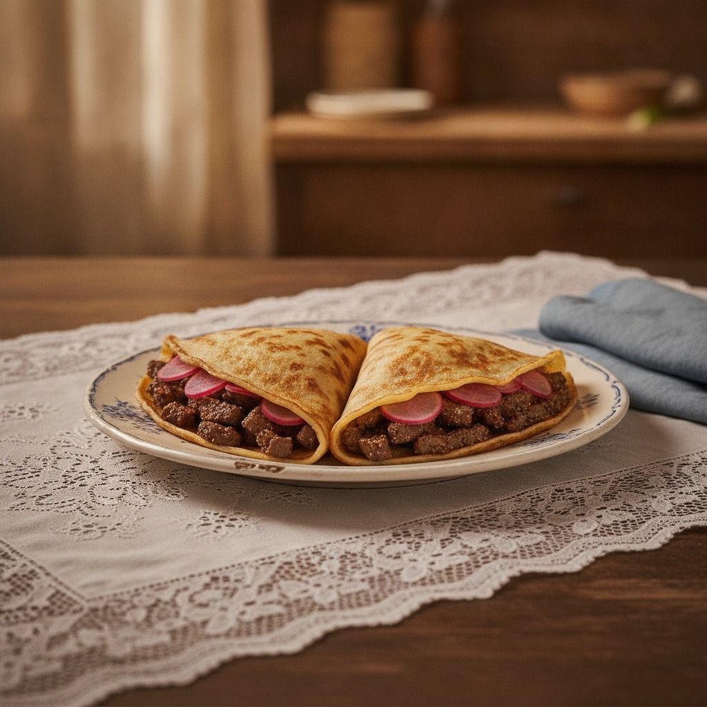 Chinese-Style Meat Wrap with Pepper Steak (AI-generated preview)