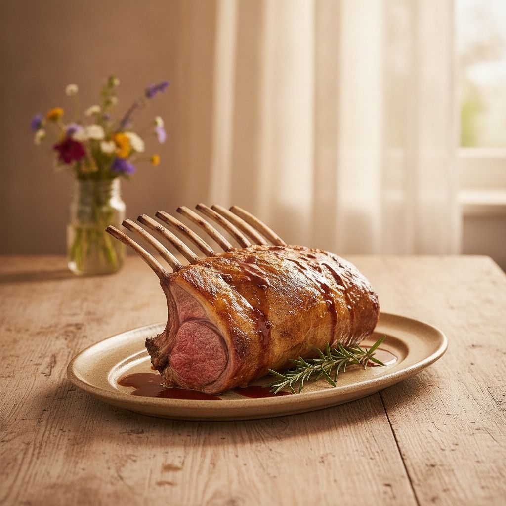 Roasted Rack of Lamb (AI-generated preview)