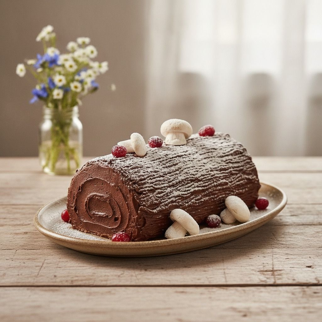 Bûche de Noël (AI-generated preview)