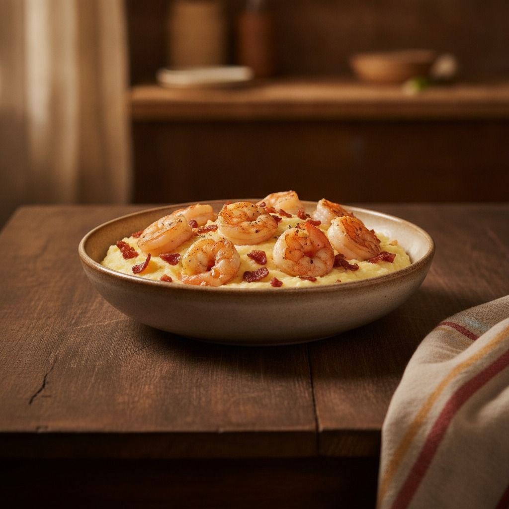 Shrimp and Grits (AI-generated preview)