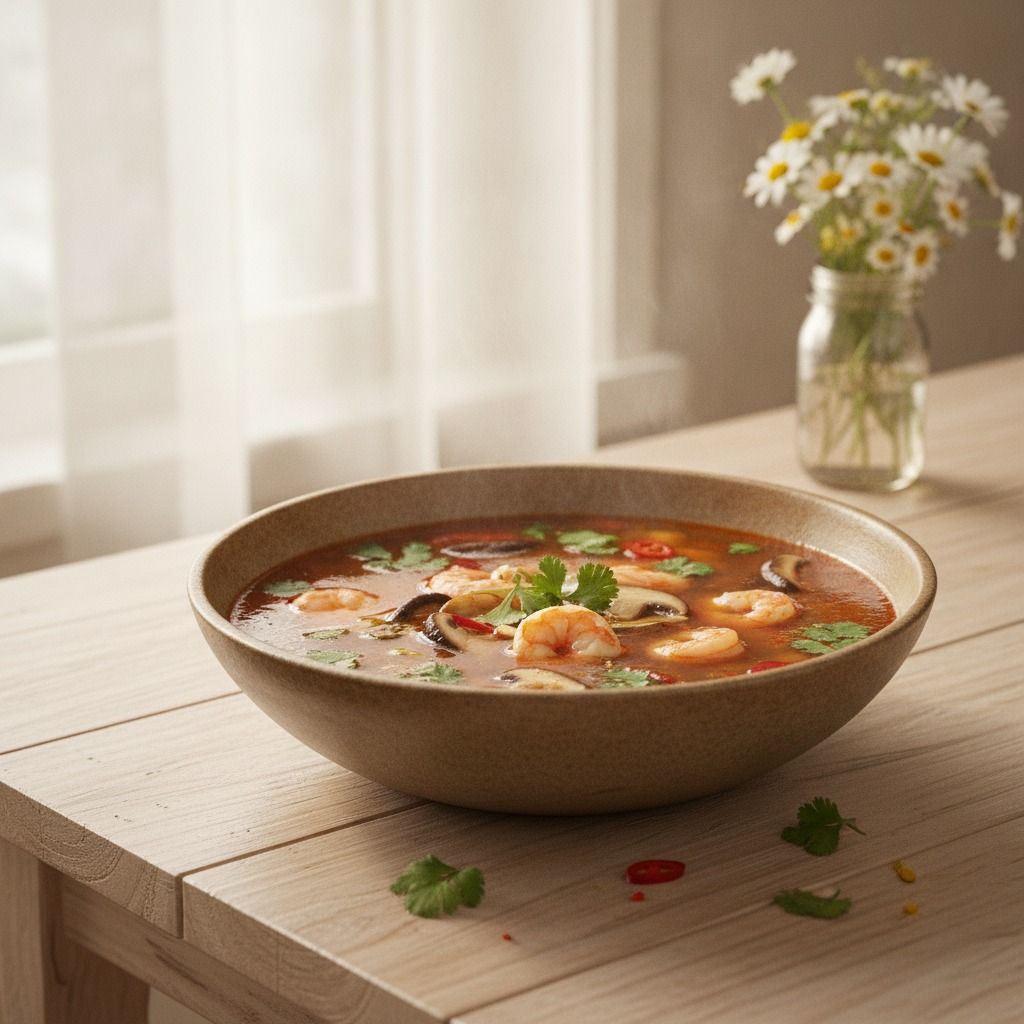 Tom Yum Soup (AI-generated preview)